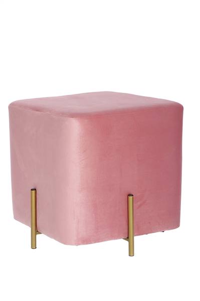 STAR POUF VELLUTO ALIN ROSA CM.44X44 