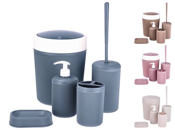 STAR SET BAGNO 5PZ PLASTICA 4 COL ASS 