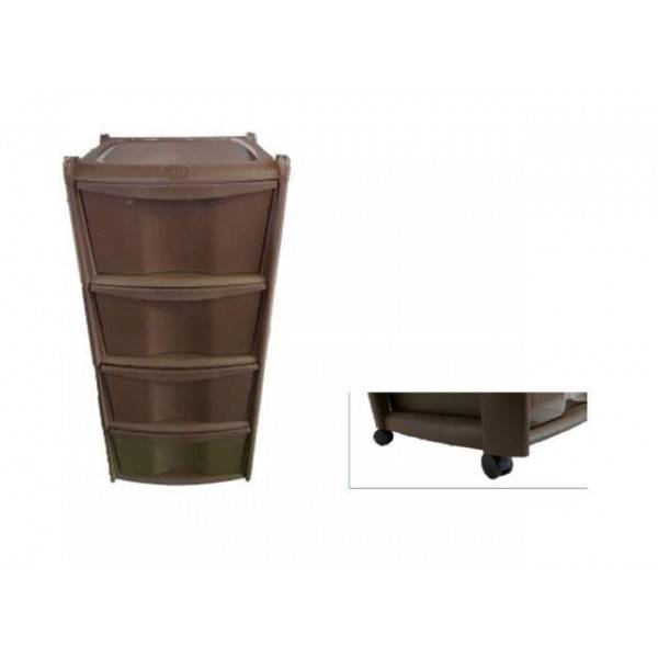 DUPLAST CASSETT VULCANO 4CASS WENGE' 