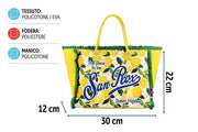 PARTENOPE BORSA MARE FRANGE SANROX 30X12X22CM DIS.8