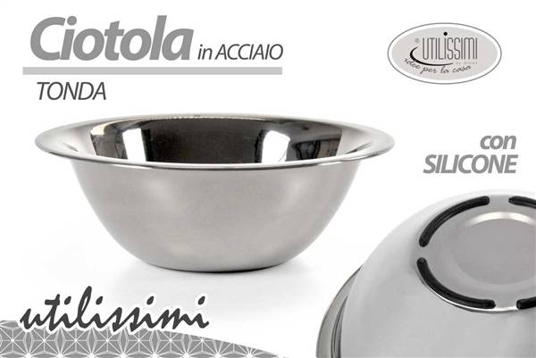 GICOS CIOTOLA ACCIAIO CM.22 C/SILICONE 
