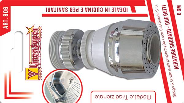 DE LUCA AEREATORE SNODATO DOPPIO GETTO 