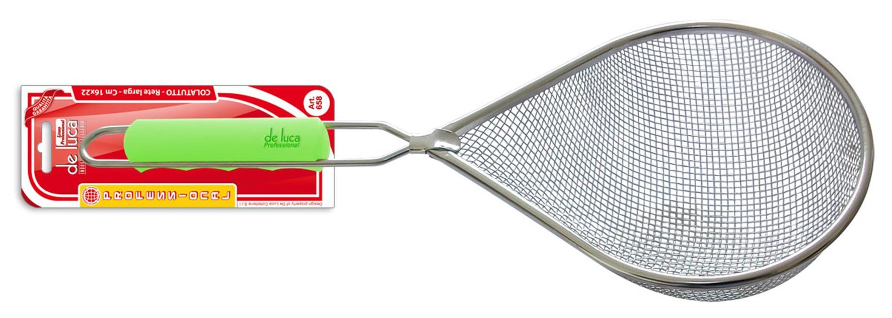 DE LUCA COLATUTTO RETE LARGA INOX CM.43