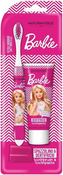 DISNEY SPAZZOLINO + DENTRIFICIO BARBIE 