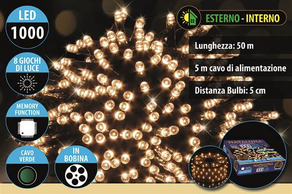 SERIE 1000LED 8 FUNZIONI CALDO USO ESTE 