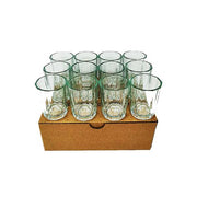 BICCHIERI VETRO 12PZ COSTOLATI 100ML