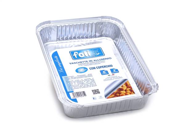 FOLI' PACK CONT ALLUMINIO C/C 6PORZ 2PZ 