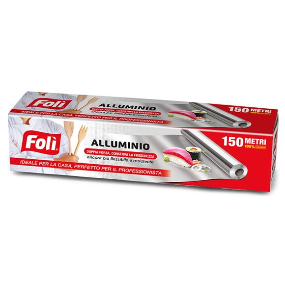 FOLI ROLL ROTOLO ALLUMINIO 150MT 