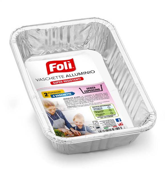FOLI' PACK CONT ALLUMINIO S/C 2PORZ 3PZ 