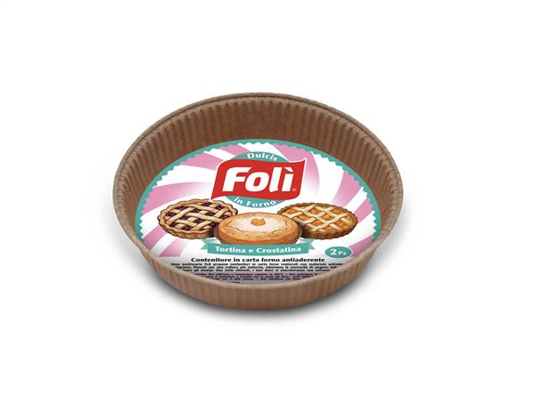 FOLI CONTENITORE CARTA FORNO 2PZ TORTINA E CROSTATINA