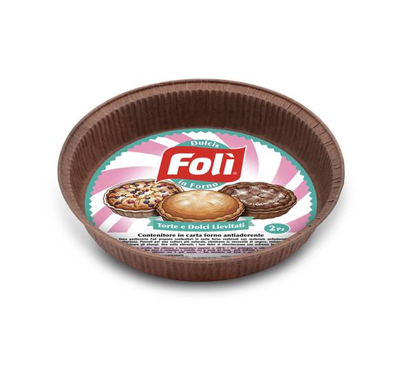FOLI' CONTENITORE CARTA FORNO 2PZ TORTA E DOLCI LIEVITATI