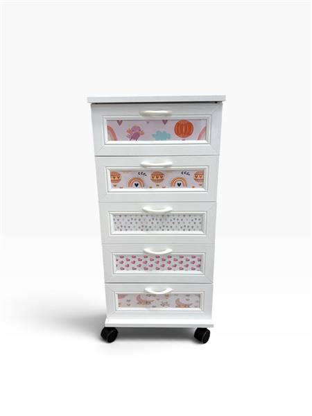 CREAZIONI CASSETTIERA 5CASS C/RUOTE LADY L. 34 X P. 28 X H. 74 CM.