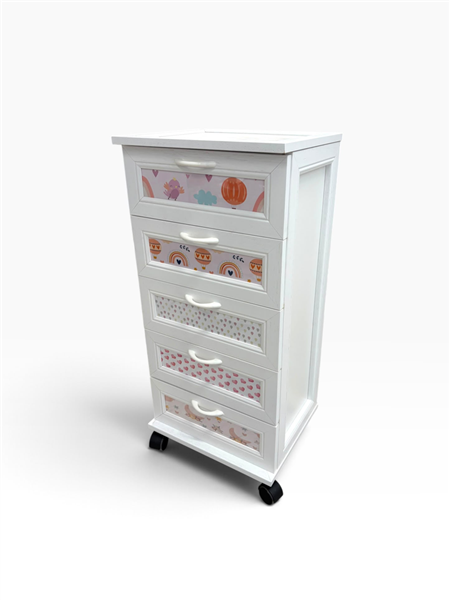 CREAZIONI CASSETTIERA 5CASS C/RUOTE LADY L. 34 X P. 28 X H. 74 CM.