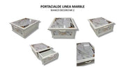 CREAZIONI PORTACIALDE MARMO CAFFE' BIANC 