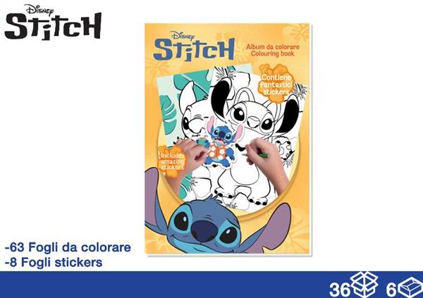 EOL ALBUM DA COLORARE 71FG+STICK STITCH