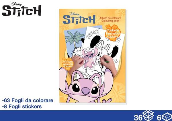 EOL ALBUM DA COLORARE 71FG+STICK STITCH