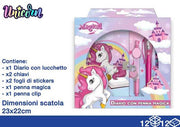 EOL VALIGETTE DIARIO+PENNE+STICK UNICORN 