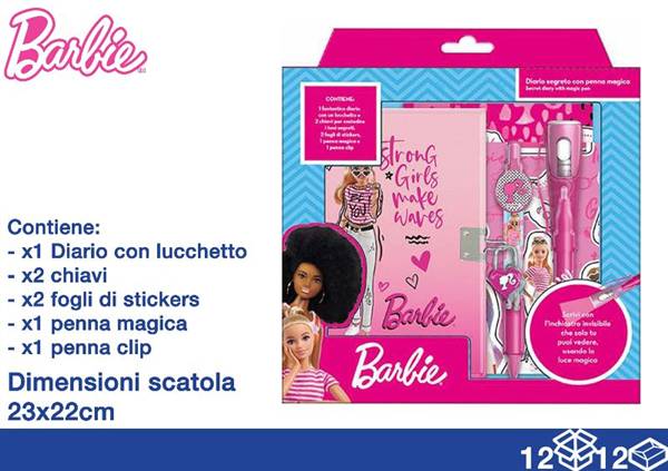 EOL VALIGETTE DIARIO+PENNE+STICK BARBIE 