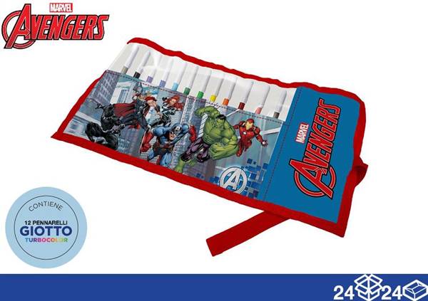 EOL ASTUCCIO ROLL 20CM + 12 COL AVENGERS 