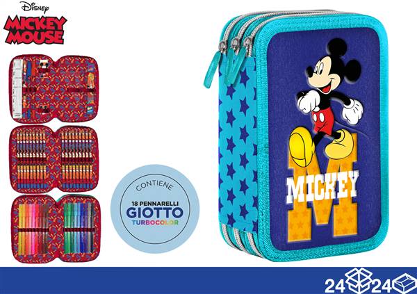 GIOTTO ASTUCCIO 3 ZIP MICKEY 
