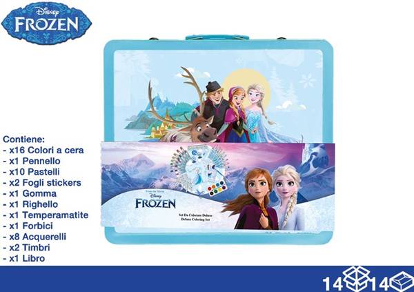 EOL VALIGETTA LATTA COLORI 44PZ FROZEN 
