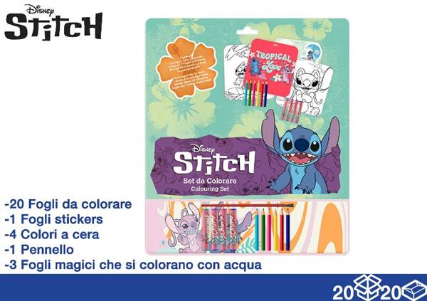 EOL ALBUM DA COLORARE CON COLORI STITCH 