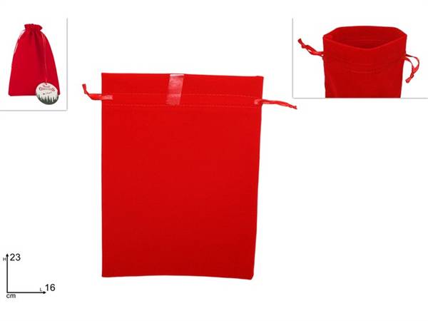 DUE ESSE SACCHETTO VELLUTO 16X23 ROSSO 