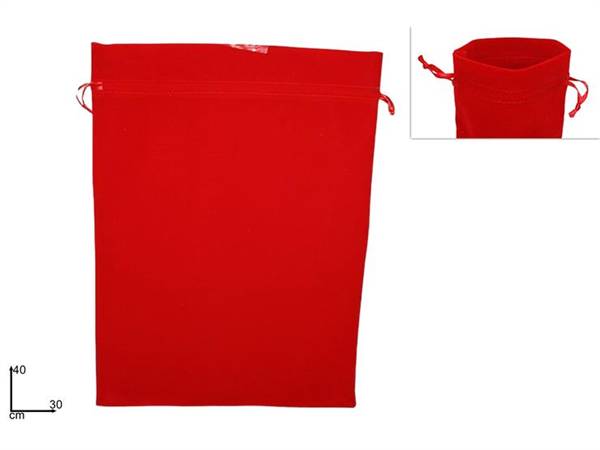 DUE ESSE SACCHETTO VELLUTO 30X40 ROSSO 