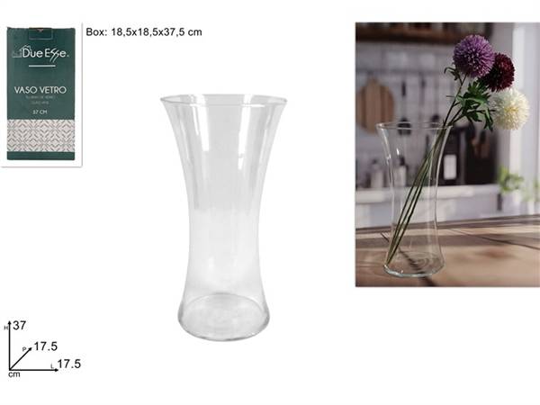DUE ESSE VASO VETRO PATTY 37CM 