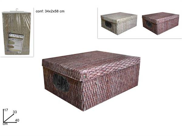 DUE ESSE BOX ABITI 40X33X17 RATTAN 
