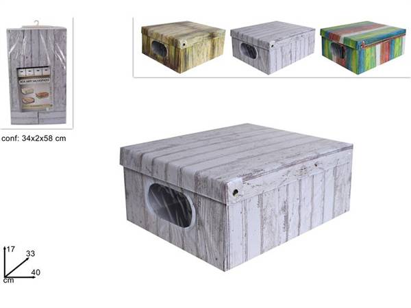 DUE ESSE BOX ABITI 40X33X17 LEGNO 