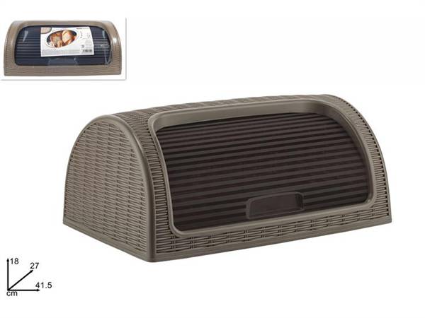 DUE ESSE PORTAPANE EFFETTO RATTAN MARRON 