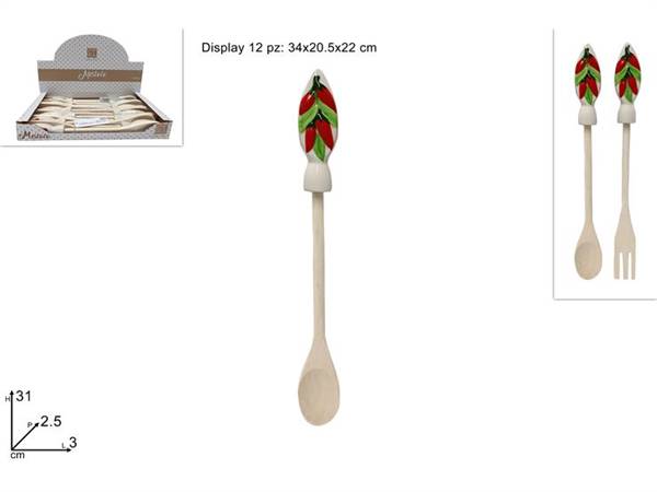 DUE ESSE MESTOLO LEGNO CON PEPERONCINI