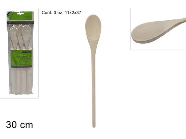 DUE ESSE CUCCHIAI LEGNO SET 3PZ 