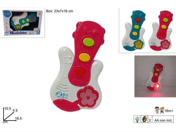 DUE ESSE MINI CHITARRA CON LUCE E SUONO 
