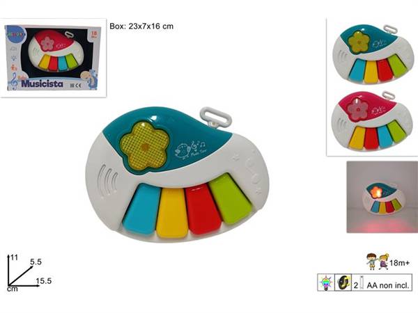 DUE ESSE MINI PIANOLA CON LUCE E SUONO 