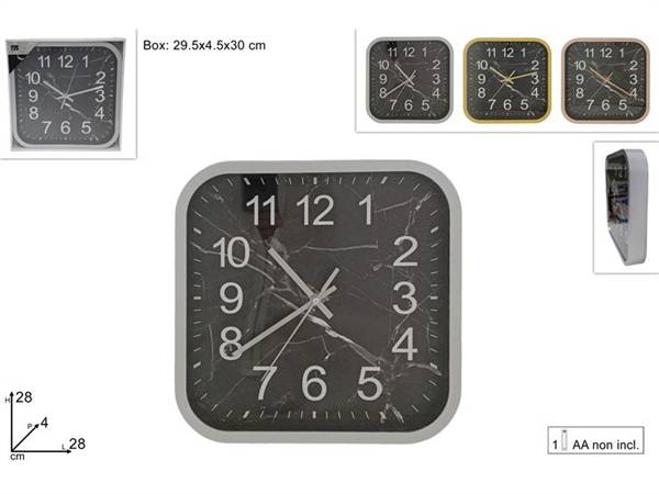 DUE ESSE OROLOGIO EFFETTO MARMO ASS 