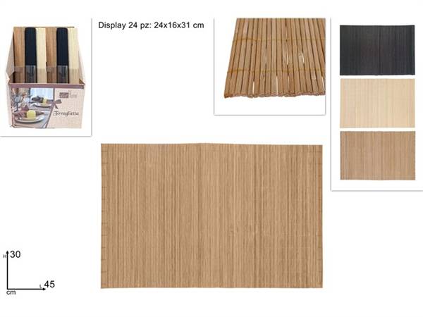 DUE ESSE TOVAGLIETTA BAMBOO 45X30 3COL 