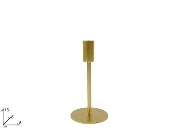 DUE ESSE PORTACANDELA METALLO 16CM ORO 