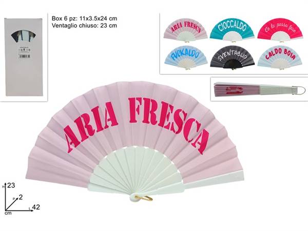 DUE ESSE VENTAGLI CON SCRITTA 6ASS 