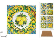 DUE ESSE SOTTOPENTOLA 20CM DEC. LIMONI BASE SUGHERO