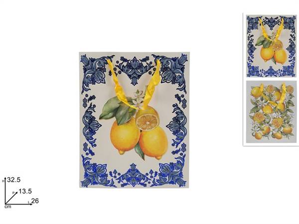 DUE ESSE BUSTA REG 32,5X26,5X13,5 LIMONI DEC. LIMONI