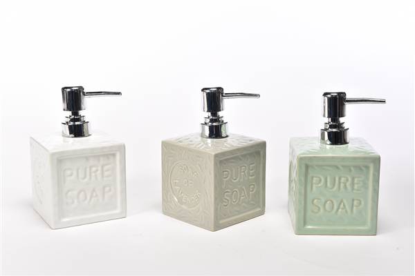 MERCURY DISPENSER SAPONE PURE SOAP 8,5X8,5XH.15 COLORI ASSORTITI