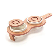 MERCURY ANTIPASTIERA 2 CIOTOLE CERAMICA 35X14XH7