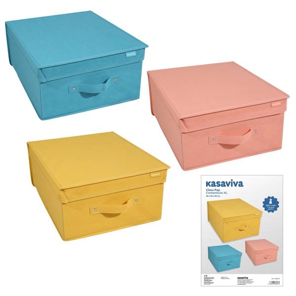 KASAVIVA SCATOLA XL CM.50X40X25 ASS. CLASS POP