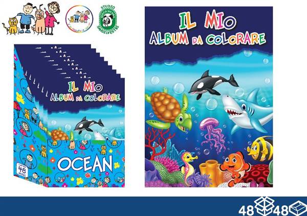 EOL ALBUM DA COLORARE 21X30 16FF OCEANO