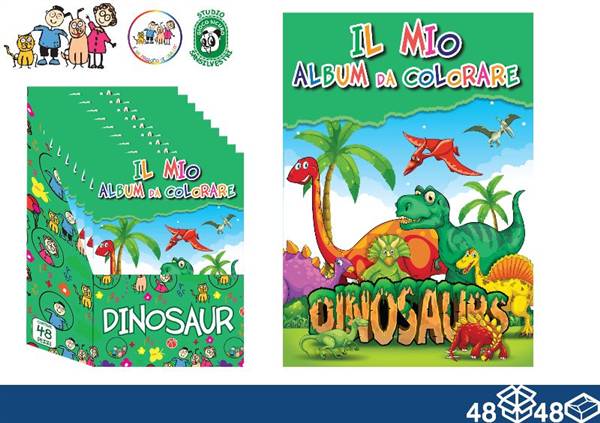 EOL ALBUM DA COLORARE 21X30 16FF DINO