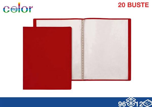 EOL PORTALISTINI A4 20 BUSTE ROSSO 