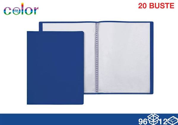 EOL PORTALISTINI A4 20 BUSTE BLU 