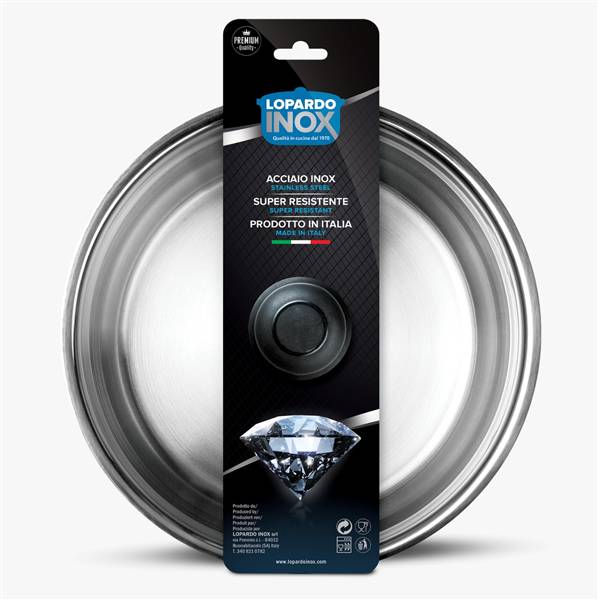 LINEA NATURA COPERCHIO INOX CM.12 